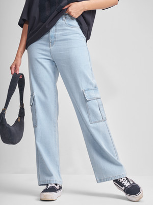 Tokyo Talkies Flared Women Light Blue Jeans