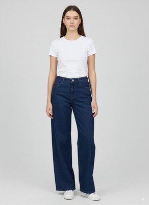 HMAGARMENT Straight Fit Women Blue Jeans