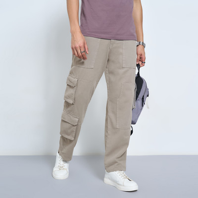 SF Jeans by Pantaloons Loose Fit Men Beige Jeans