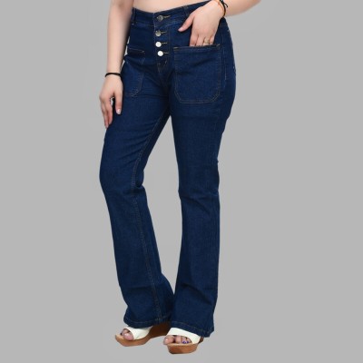 Benevolent Flared Women Dark Blue Jeans