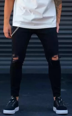 BEG FASHION Slim Men Black Jeans