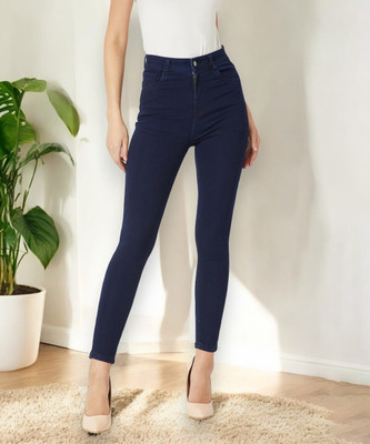 Mast & Harbour Skinny Women Dark Blue Jeans
