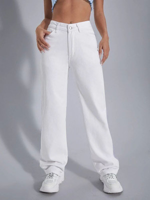 MITRACREATION Boyfriend Women White Jeans