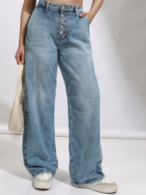 Tokyo Talkies Straight Fit Women Light Blue Jeans