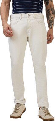 Spykar Slim Men White Jeans