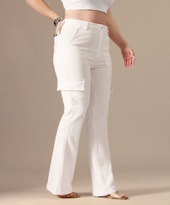 Miss Chase Relaxed Fit Women White Jeans