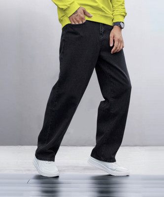 FUDE PRIDE Loose Fit Men Grey Jeans