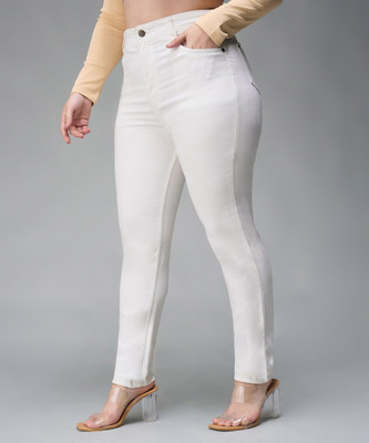 Miss Chase Skinny Women White Jeans
