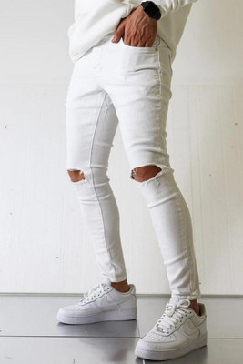 spenze Slim Men White Jeans