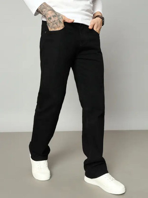 moda star Loose Fit Men Black Jeans