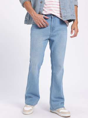 Glitchez Boot-Leg Men Blue Jeans