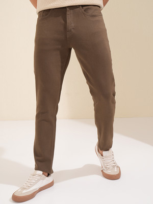 HIGHLANDER Tapered Fit Men Brown Jeans
