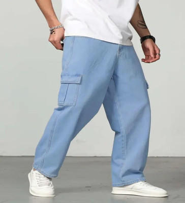 DENIM FIT Loose Fit Men Light Blue Jeans