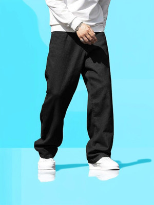 POKHIINDA Regular Men Black Jeans