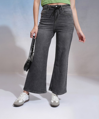 Tokyo Talkies Boot-Leg Women Grey Jeans