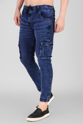 Last Exit Lifestyle Jogger Fit Men Dark Blue Jeans