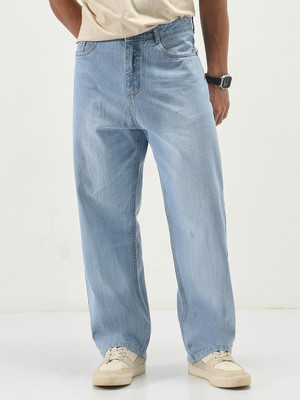 Urbano Fashion Loose Fit Men Light Blue Jeans