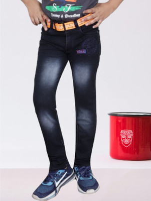 LAHSUAAK Regular Boys Black Jeans