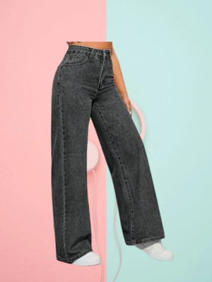 HouseOfCommon Loose Fit Women Grey Jeans