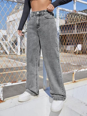 p.x.5 Loose Fit Women Grey Jeans