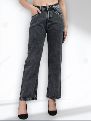 GOLD-D.A FASHION Flared Women Black Jeans