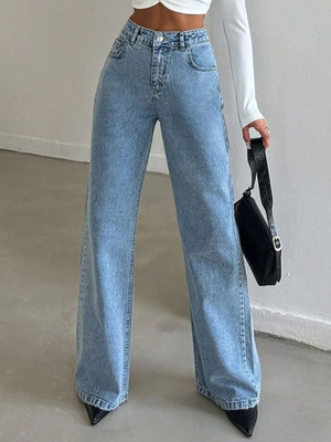 M MODDY Straight Fit Women Light Blue Jeans