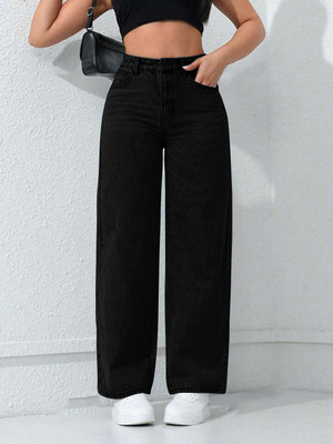 Roadster Straight Fit Women Black Jeans