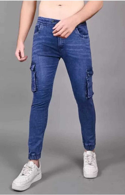 NIRALI Jogger Fit Men Dark Blue Jeans