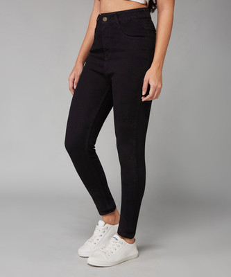 DOLCE CRUDO Skinny Women Black Jeans