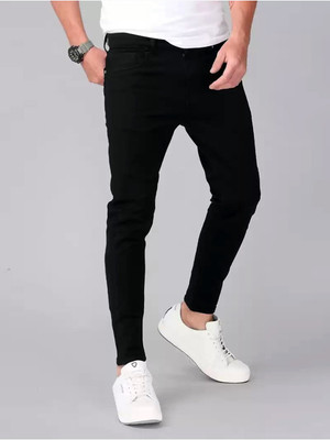 Masterly Weft Slim Men Black Jeans