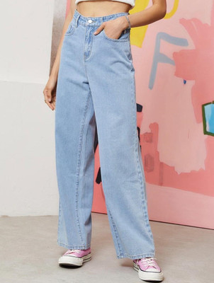 Qbyance Straight Fit Women Black Jeans