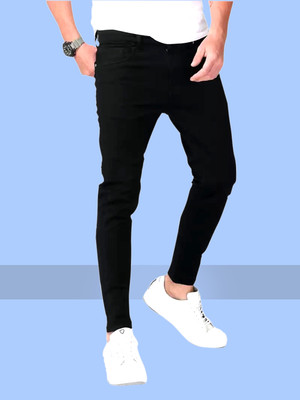 Masterly Weft Slim Men Black Jeans