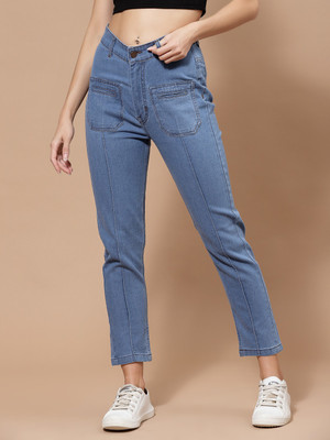 KASSUALLY Regular Women Light Blue Jeans