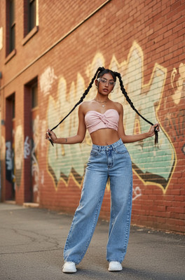 A1TUFF Regular Women Light Blue Jeans