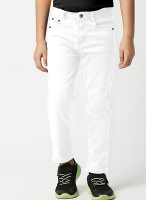 js studio Regular Boys White Jeans