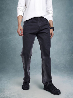 Roadster Straight Fit Men Purple Jeans