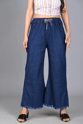 LIKEEFASHION Loose Fit Women Dark Blue Jeans