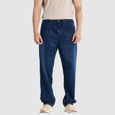 Snitch Loose Fit Men Dark Blue Jeans