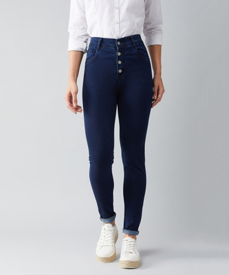 DOLCE CRUDO Skinny Women Dark Blue Jeans