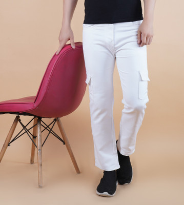 METRONAUT Loose Fit Men White Jeans