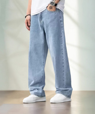 Fader Loose Fit Men Light Blue Jeans