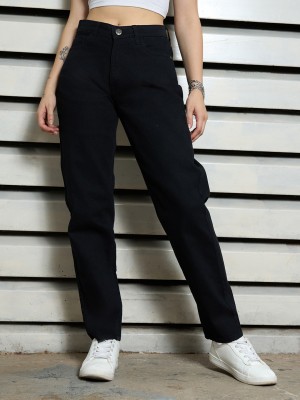 High Star Tapered Fit Women Black Jeans