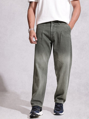 WROGN Relaxed Fit Men Green Jeans