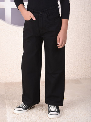CRIMSOUNE CLUB Loose Fit Boys Black Jeans