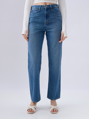 Spykar Straight Fit Women Blue Jeans