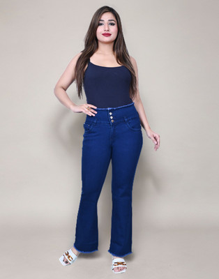 1DAYSTREET Boot-Leg Women Dark Blue Jeans