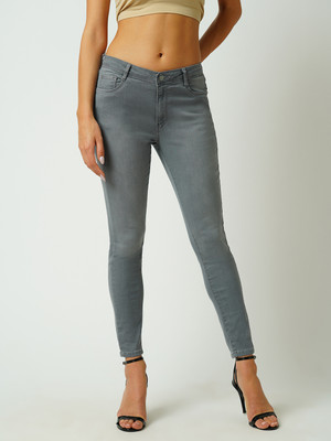 Kraus Jeans Women High-Rise Skinny Jeans Skinny Women Grey Jeans