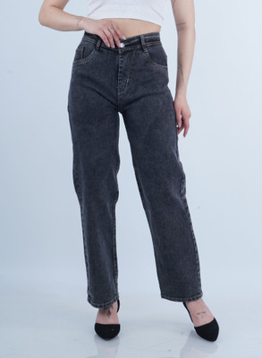 Herway Relaxed Fit Women Grey Jeans