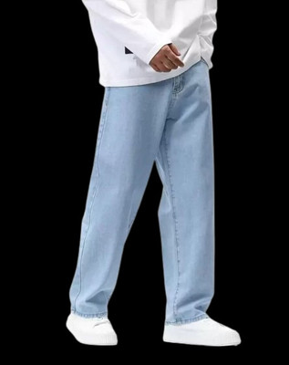 Playfeel Relaxed Fit Men Light Blue Jeans