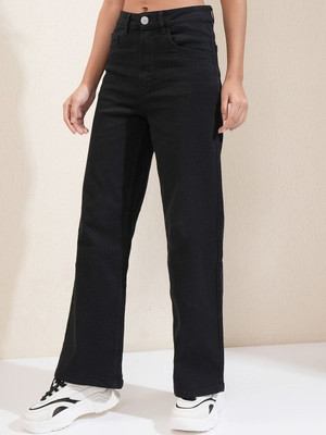 LTA Straight Fit Women Black Jeans
